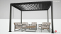Preview: MIRADOR Pergola Anthrazit 360x360x250cm
